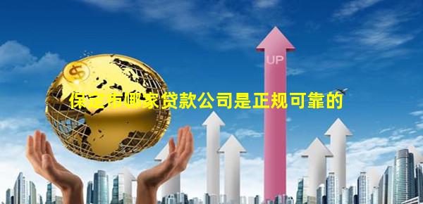 保定市哪家贷款公司是正规可靠的