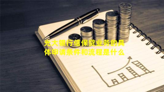 光大银行信保贷业务的具体申请条件和流程是什么