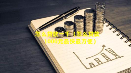 怎么贷款一千（怎么贷款1000元最快最方便）